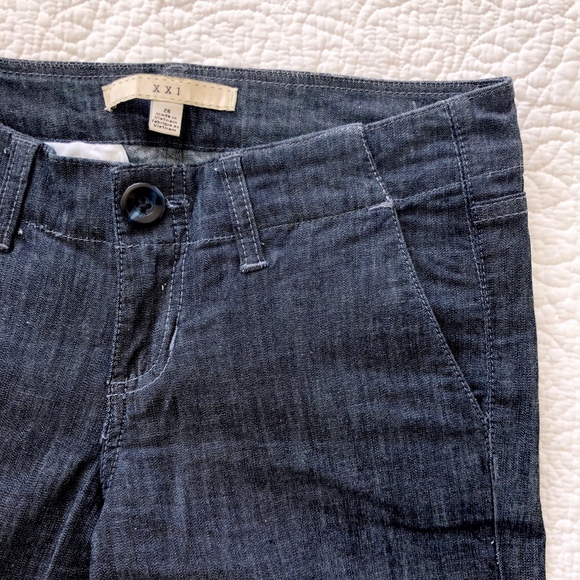 XXI Denim Trousers Wide Leg Jeans Cotton Pants 26 - Picture 3 of 4